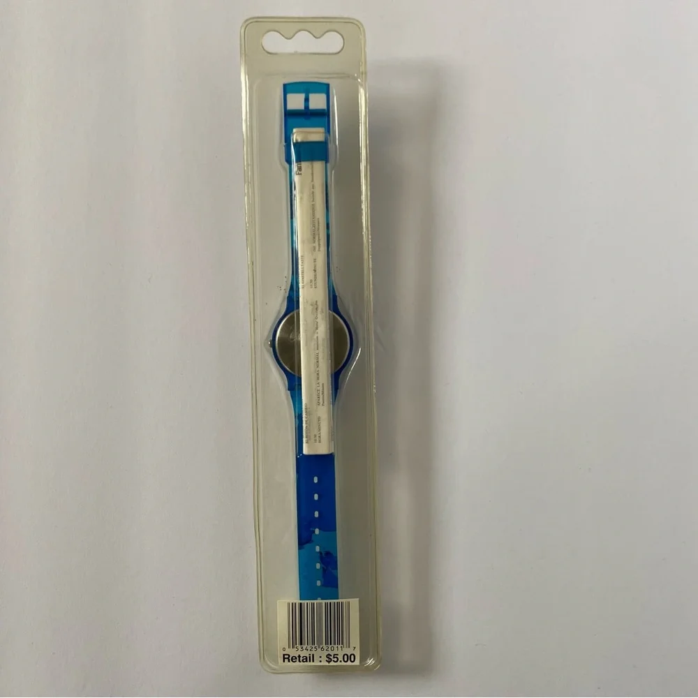Disney Cinderella Lenticular Digital Blue Plastic Watch Vintage New Princess